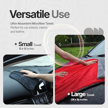 Crystal Clean 1300 GSM Car Drying Towel