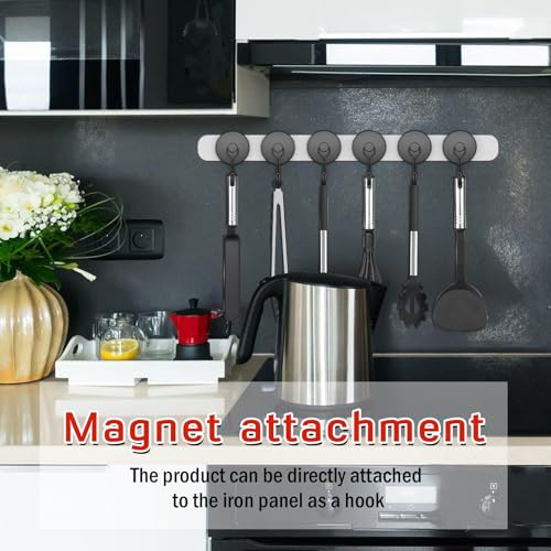6 Pack Black Magnetic Hook (6 Count)