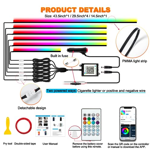 Interior Car LED Strip Lights