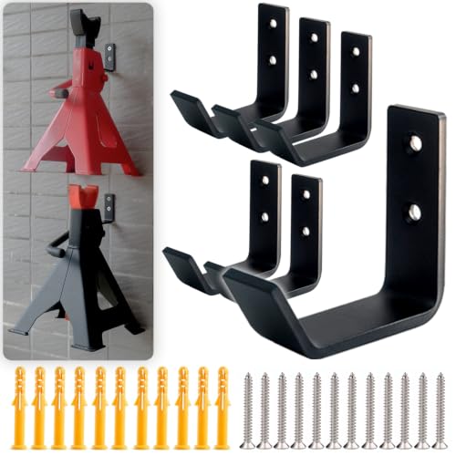 6 Packs Jack Stands Wall Mount Organizer (6 Count)