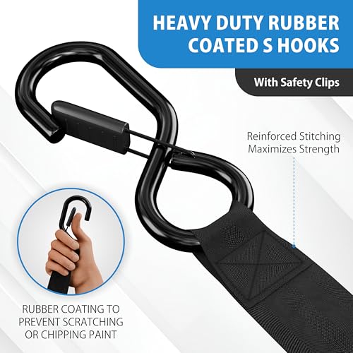 USA Based Retractable Ratchet Straps (4 Count)