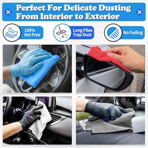 Shop Towels Microfiber Cleaning Cloth Bulk (200 Count)