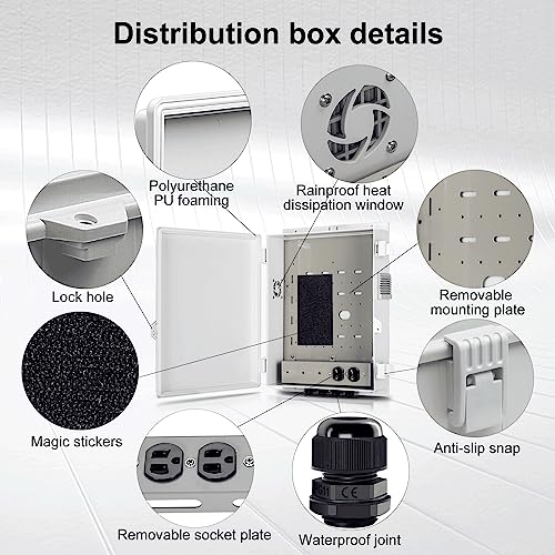 Outdoor Electrical Junction Box with High Power Outlet
