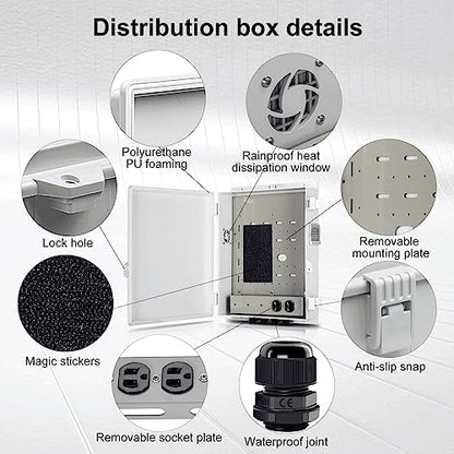 Outdoor Electrical Junction Box with High Power Outlet