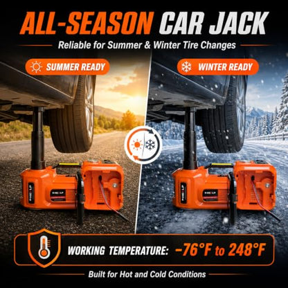 Electric Car Jack Kit 5 Ton 12V Hydraulic with Wrench