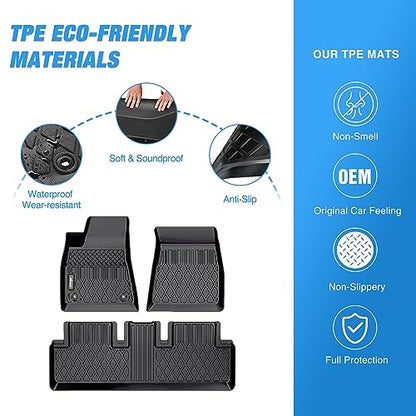 TPE Floor Mats for Tesla Model 3 2020 2021 2022 2023