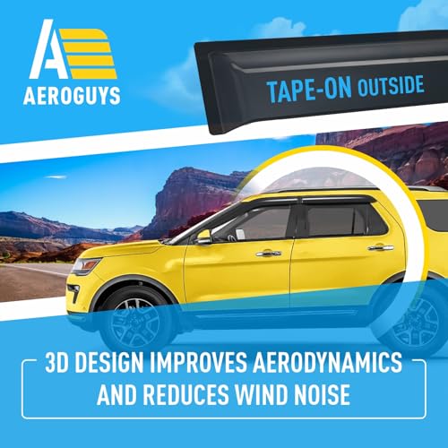 Extra Durable Window Deflectors Tape (4 Count)