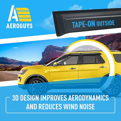 Extra Durable Window Deflectors Tape (4 Count)