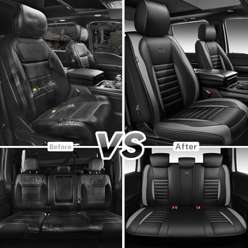 Nappa Leather Car Seat Covers Full Set