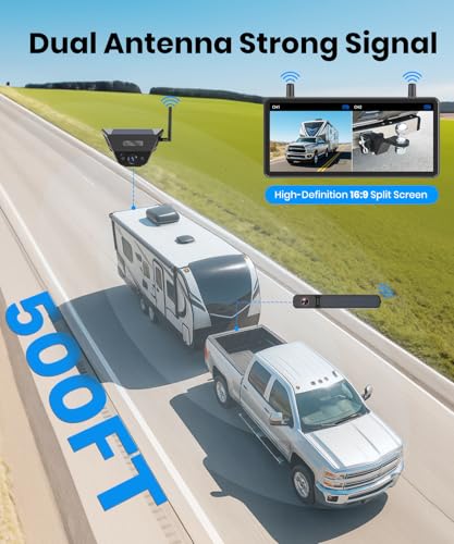 2 Solar Wireless Backup Camera System (3 Count)