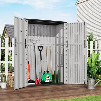Vertical Storage Sheds with Floor