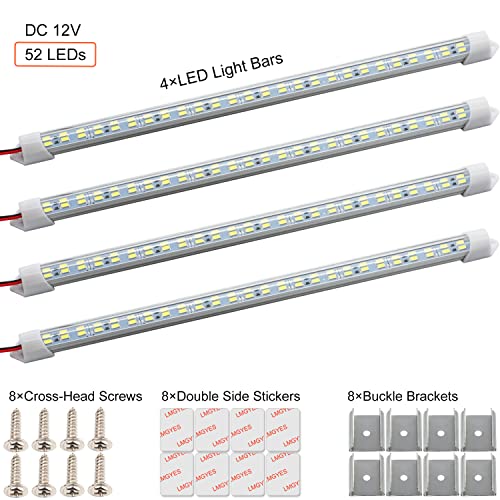 12V Interior LED Light Bar for Car (4 Count)