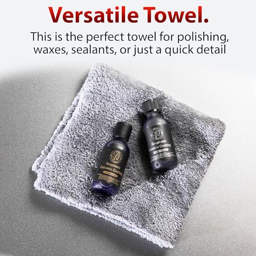 Adam's Borderless Grey Microfiber Towel