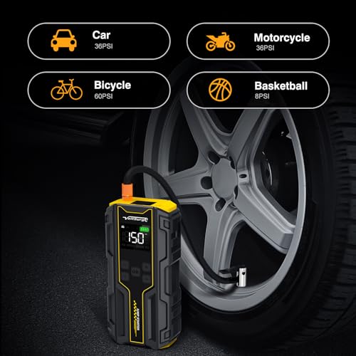 Car Jump Starter with Air Compressor