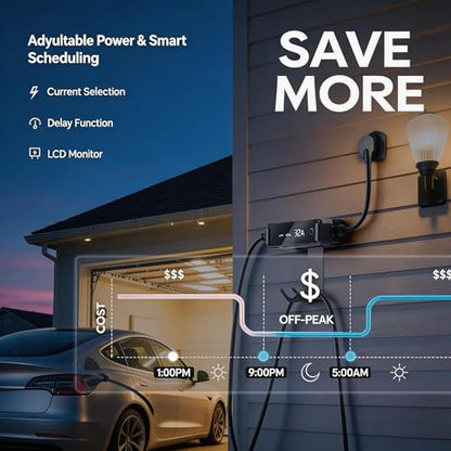Level 2 EV Portable Charger for Tesla