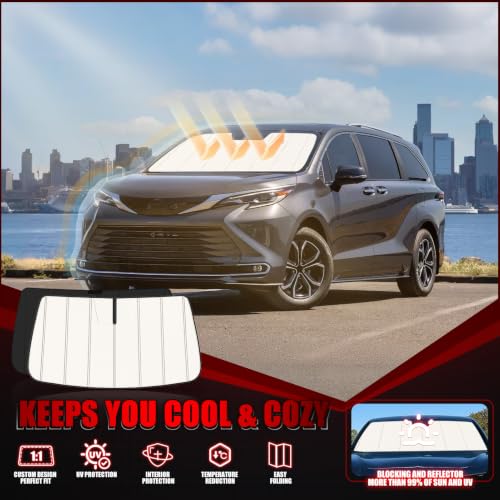Windshield Sun Shade for Toyota Sienna 2021