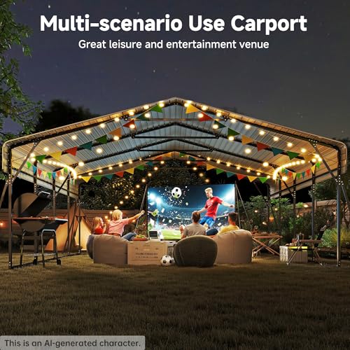 20 x 20FT Heavy Duty Metal Carport