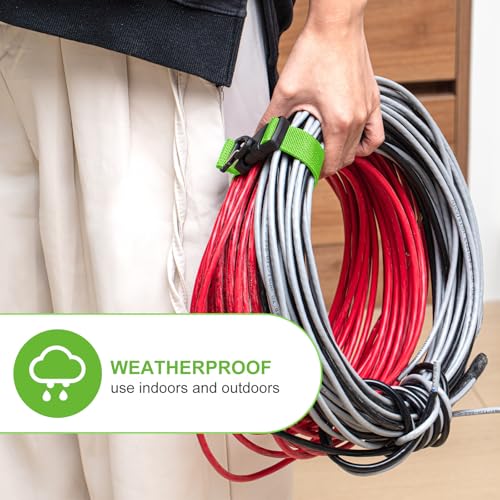 6 Pack Adjustable Extension Cord Holder Straps (6 Count)