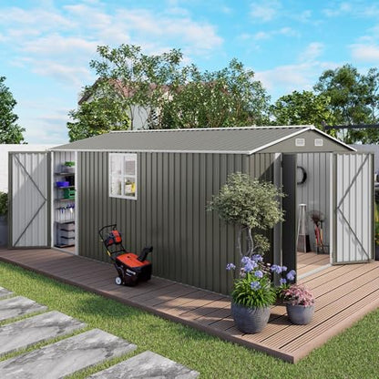 10x14 FT Outdoor Storage Shed with Window