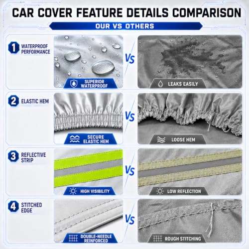 Car Cover Waterproof All Weather Custom Fit for Mustang 2005