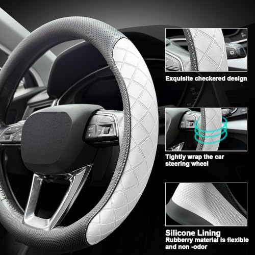 Nappa Leather Steering Wheel Cover