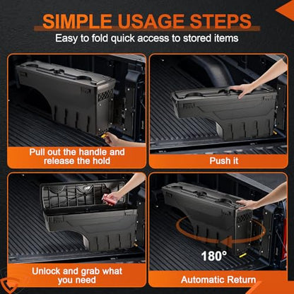 Truck Bed Swinging Toolbox Fits for Ford F (7.5 Count)