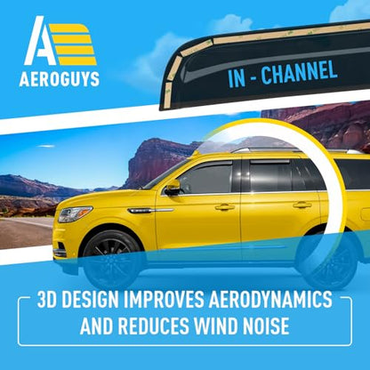 Extra Durable Window Deflectors in (4 Count)