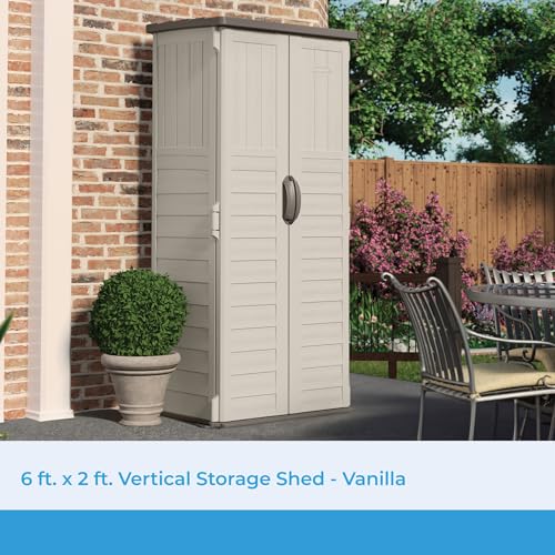 Vertical Outdoor Storage Shed with All