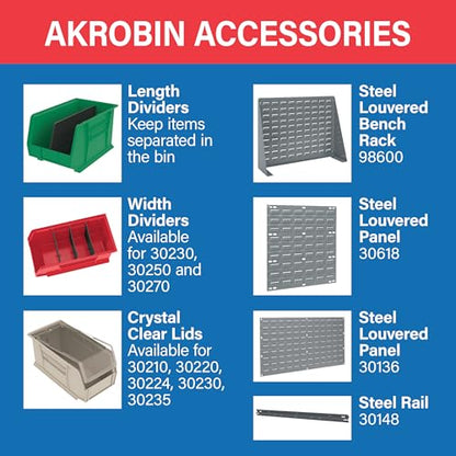 30235 AkroBins Plastic Storage Bins (6 Count)