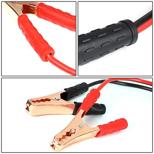 Heavy Duty 12Ft 10Gauge Booster Cables Power Jumper 200AMP Emergency Battery Start Car