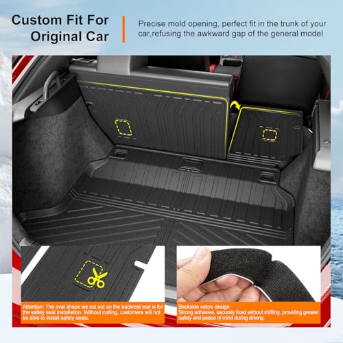Cargo Mat & Backrest Mat Compatible with 22