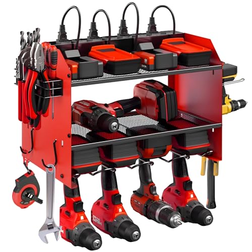 Power Tool Organizer wtih Charging Station