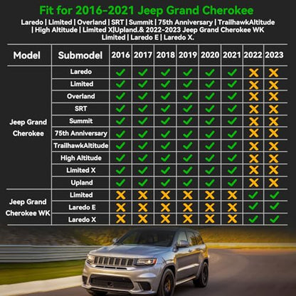 for Jeep Grand Cherokee Floor Mats 2016