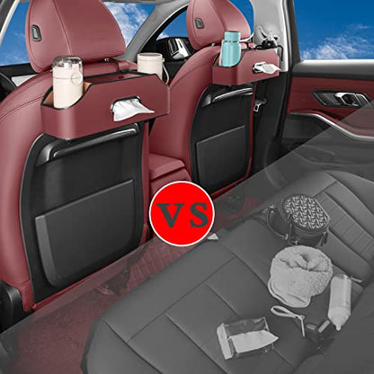 Car Back Seat Organizer with 2 Cup Holders (22.9281 Ounce)
