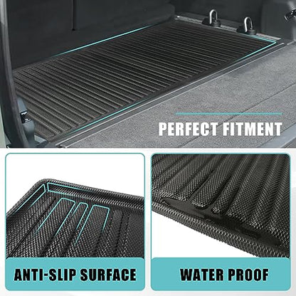 for Rivian R1S All Weather Trunk Mat Protection Accessories