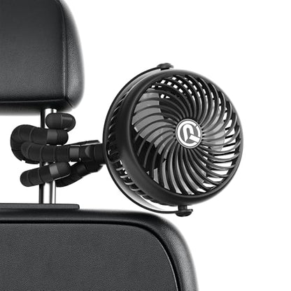 Rechargeable Car Fan for Backseat Kids Baby