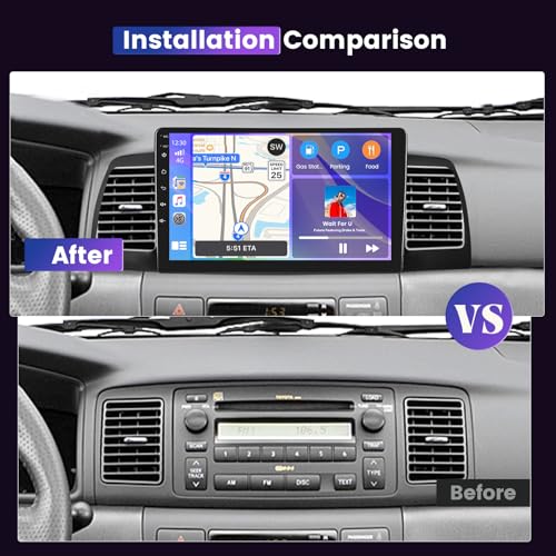8 Core 4G+64G 5GWiFi Car Stereo Radio for Toyota Corolla EX 2007