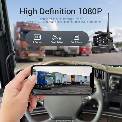 WiFi Magnetic Solar Wireless Backup Camera for Trucks