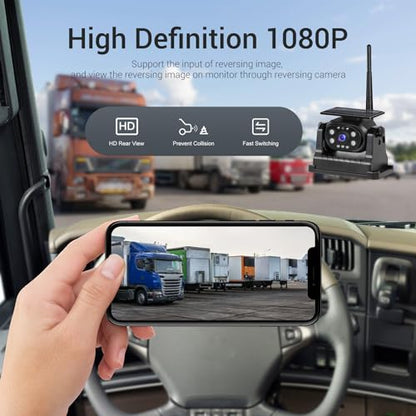 WiFi Magnetic Solar Wireless Backup Camera for Trucks