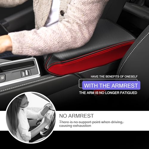 2025 2026 Pathfinder Center Console Cover Compatible with Pathfinder 2022 2023 2024 2025 2026 Accessories Armrest Cover Armrest Console Cover Carbon Fiber Texture
