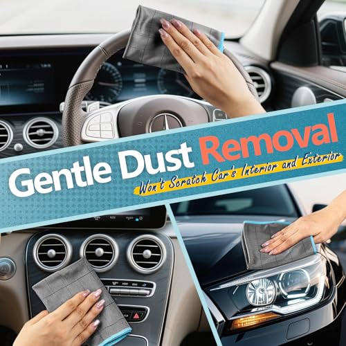 Carbon Microfiber Towels for Car Glass Window Polishing (3 Count)