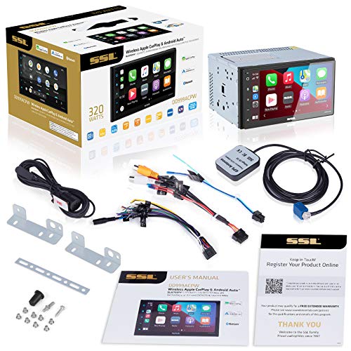 DD999ACPW Wireless Apple CarPlay Android Auto Car Multimedia Player