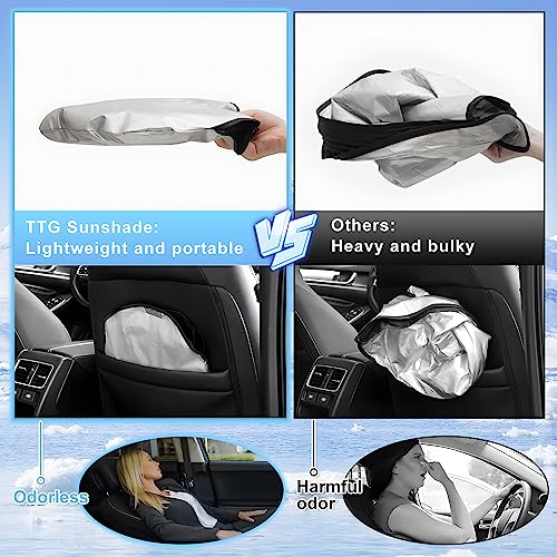 Windshield Sun Shade for Toyota Land Cruiser Prado 250 2024 2025 Front Window Sun Shade Foldable Sun Shield Sun Visor Cover Block Heat and Sun Protection