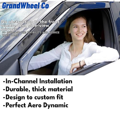 Window Deflectors Smoke Tinted in (4 Count)