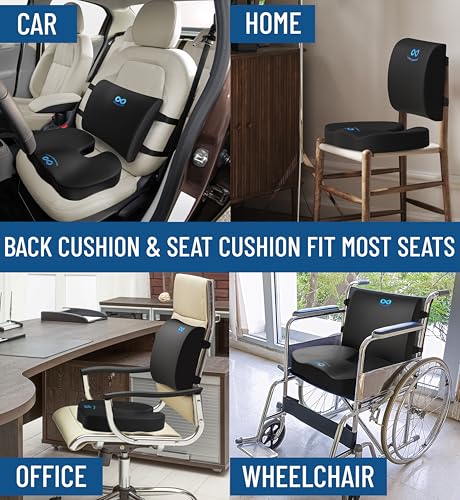 Doctor Recommended Memory Foam Seat Cushion for Office Chairs & Car