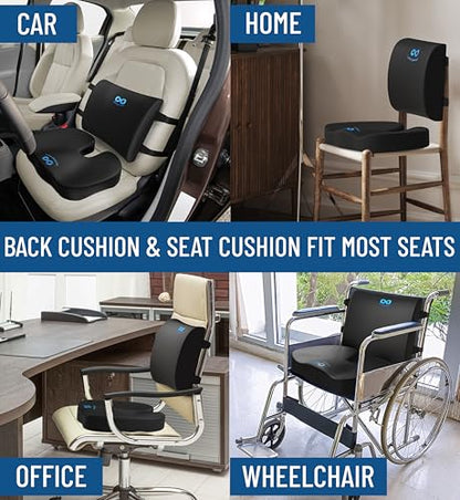 Doctor Recommended Memory Foam Seat Cushion for Office Chairs & Car