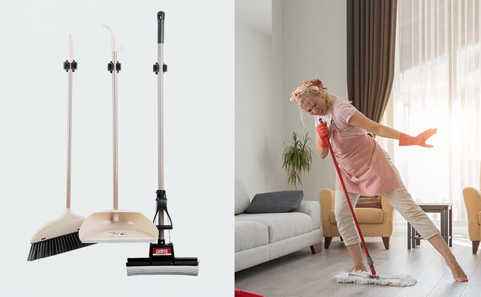 9PCS Broom and Mop Holder (9 Count)
