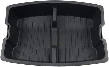 Compatible For Tesla Model 3 2024 Double-Layer Rear Front Trunk Storage Box Frunk Organizer Cargo Protective Tray Car Accessories(Rear Lower Layer)