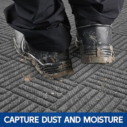 Durable Indoor Outdoor Door Mat (12 Sq Ft)