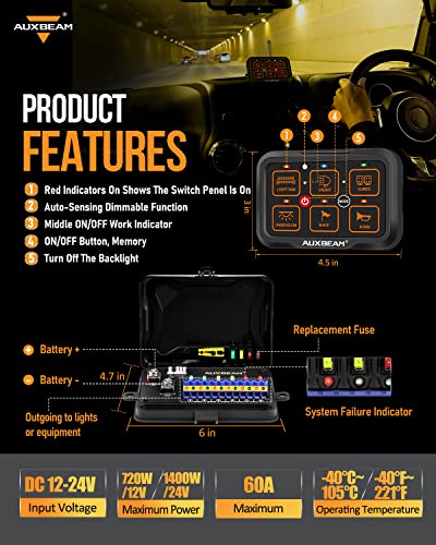 6 Gang Switch Panel Bluetooth AR